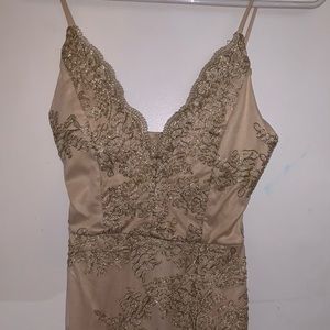 NWT Angelic Gold Party Dress